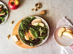 Ensalada de manzanas Pinova y rúcula