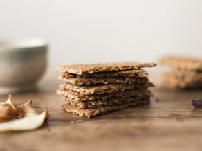 Galletas de manzana Golden Delicious con semillas