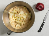 Red Delicious apple coffee cake