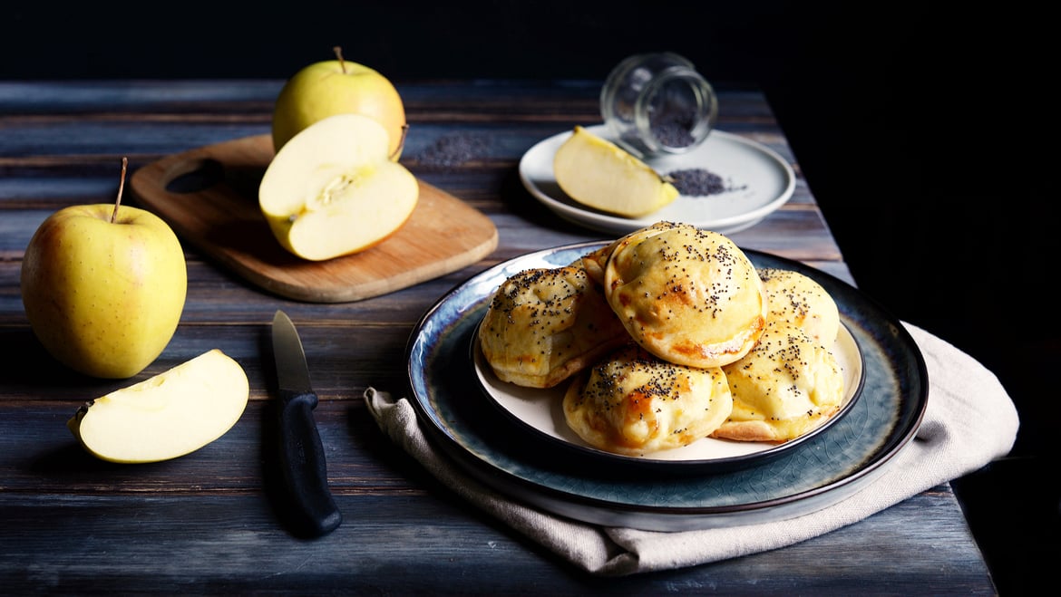 Fagottini salati alle mele Golden Delicious