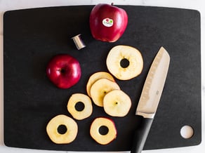 Maxi galletas de canela con manzanas Red Delicious