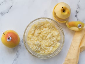 Crostata de arroz con manzanas Golden Delicious