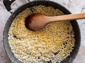 Risotto with organic Braeburn apples from Val Venosta and Brie cheese