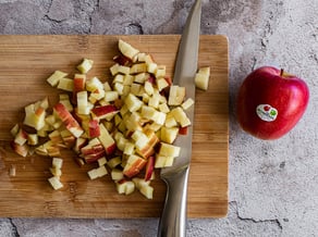 Risotto mit Bio Braeburn-Äpfeln aus dem Vinschgau und Brie