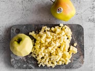 Hefeschnecken mit Mohn-Golden Delicious-Füllung