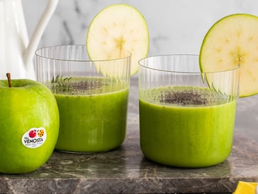 Grüner Smoothie mit Granny Smith Äpfeln