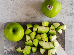 Grüner Smoothie mit Granny Smith Äpfeln