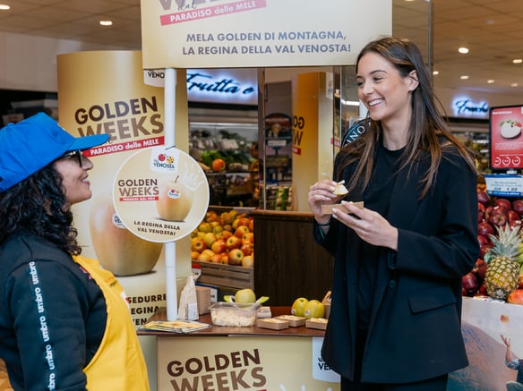 Val Venosta apples on a journey across italy: the Applepairing project arrives in-store